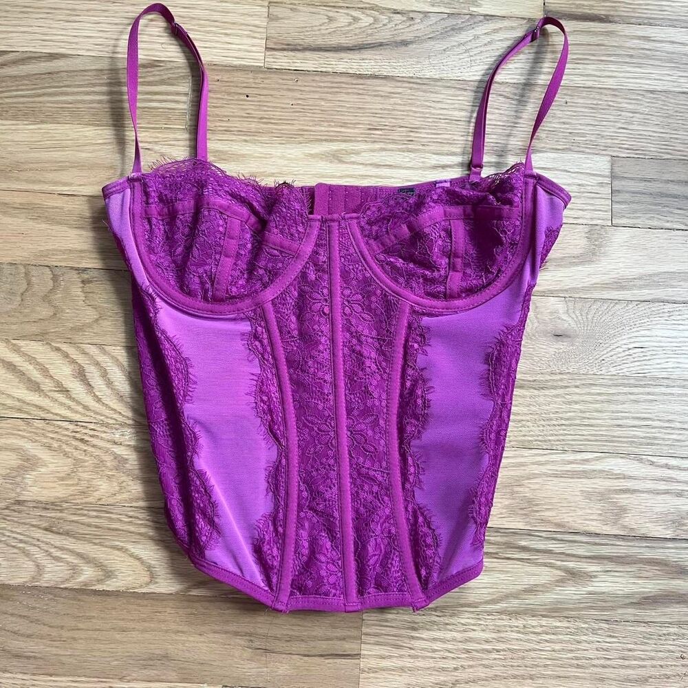 Urban Outfitters Out From Under Modern Love Corset in purple size large